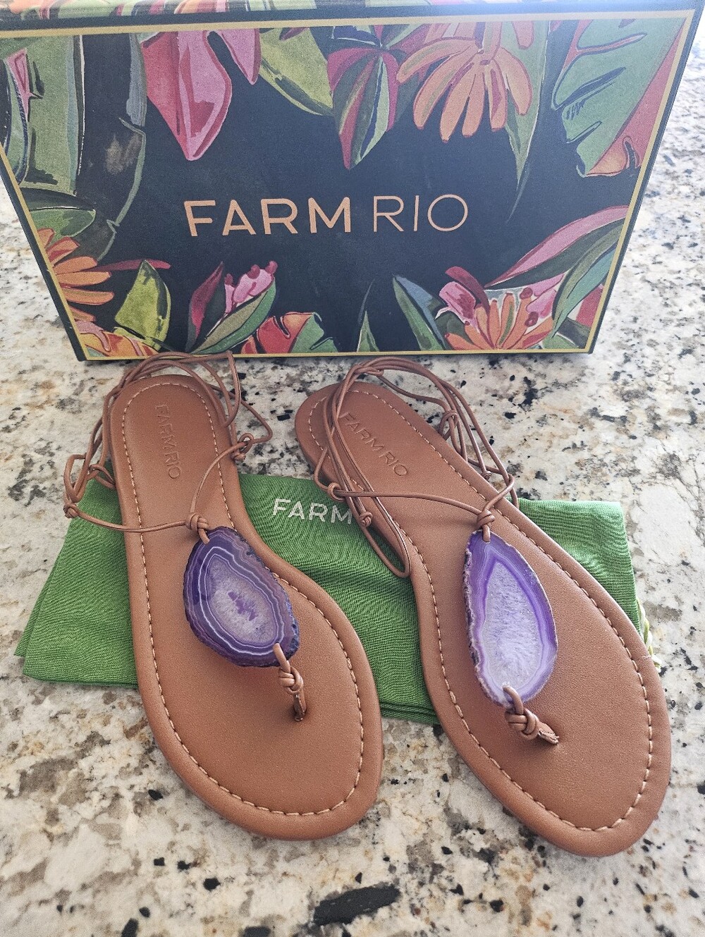 Farm RIO Stone Flat Sandals